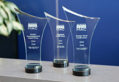 3 MAC Awards won by Greater Texas Credit Union